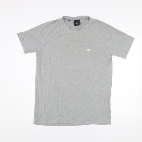 MP Men's Grey Athletic Fit Short Sleeve T-Shirt Size M