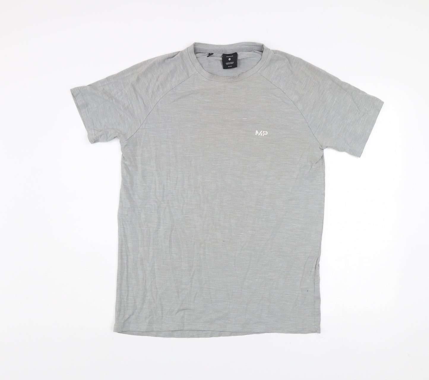 MP Men's Grey Athletic Fit Short Sleeve T-Shirt Size M