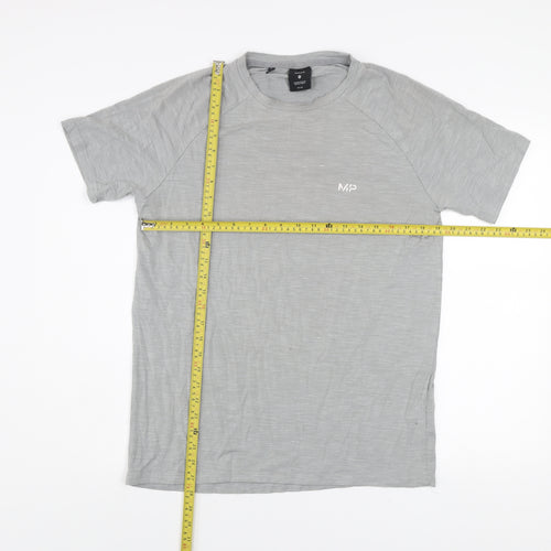 MP Men's Grey Athletic Fit Short Sleeve T-Shirt Size M