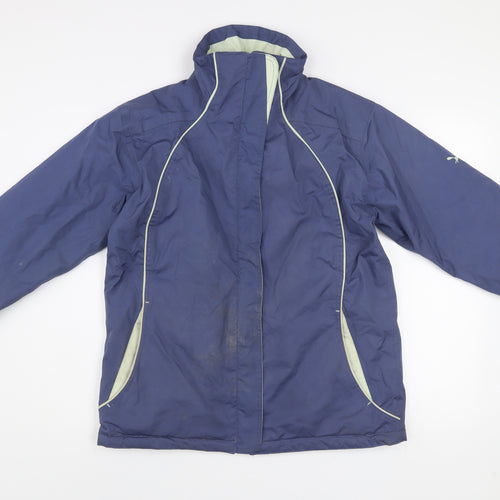 Outdoor Scene Womens Blue M 12-14 Water Resistant Puffer Jacket