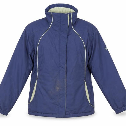 Outdoor Scene Womens Blue M 12-14 Water Resistant Puffer Jacket