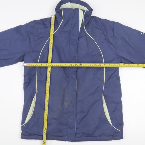Outdoor Scene Womens Blue M 12-14 Water Resistant Puffer Jacket