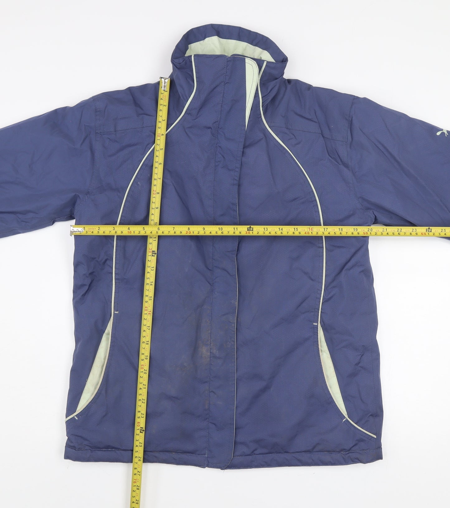 Outdoor Scene Womens Blue M 12-14 Water Resistant Puffer Jacket