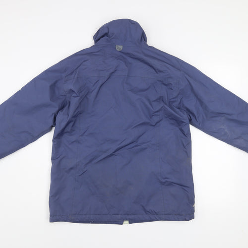 Outdoor Scene Womens Blue M 12-14 Water Resistant Puffer Jacket