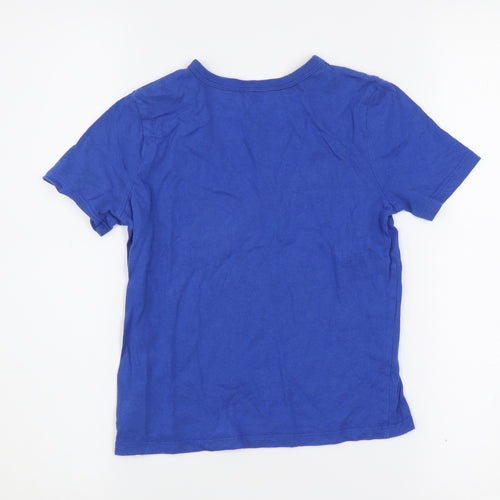 GAP Kids Boys Blue Explore Graphic Cotton T-Shirt Size 6-7 Years