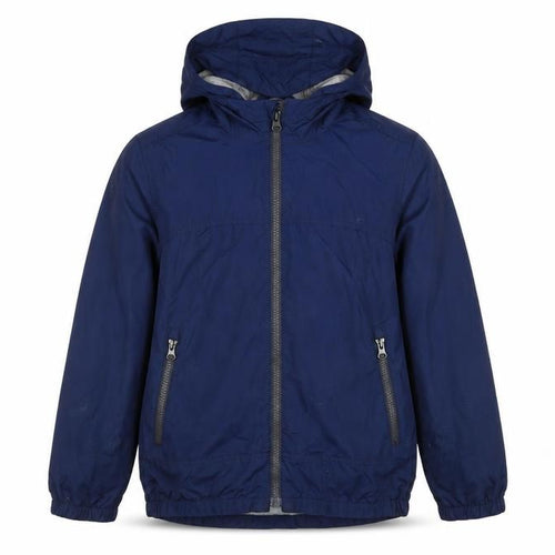 GAP Kids Boys Blue Hooded Windbreaker Jacket 8-9 Years Regular Fit