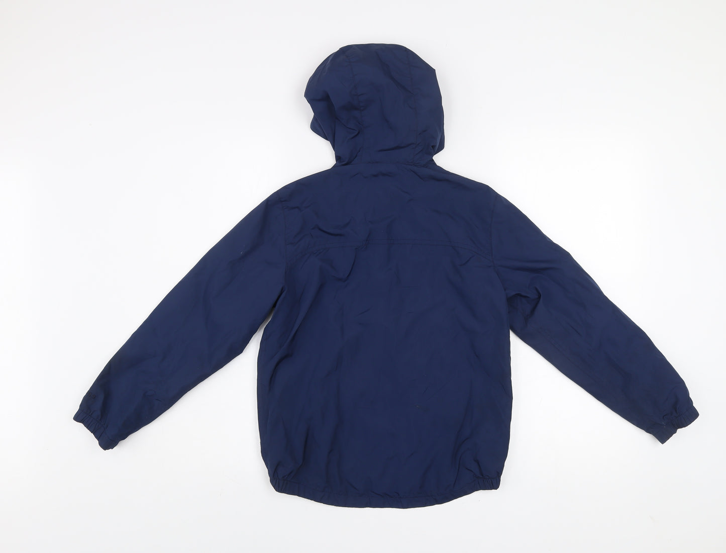 GAP Kids Boys Blue Hooded Windbreaker Jacket 8-9 Years Regular Fit