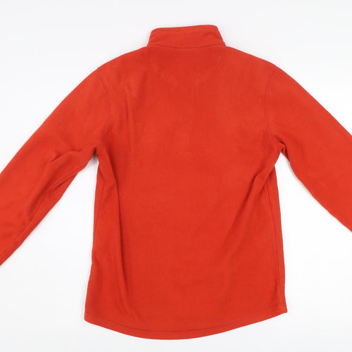 Quechua Men's Red Fleece 1/4 Zip Pullover Sweatshirt Size S