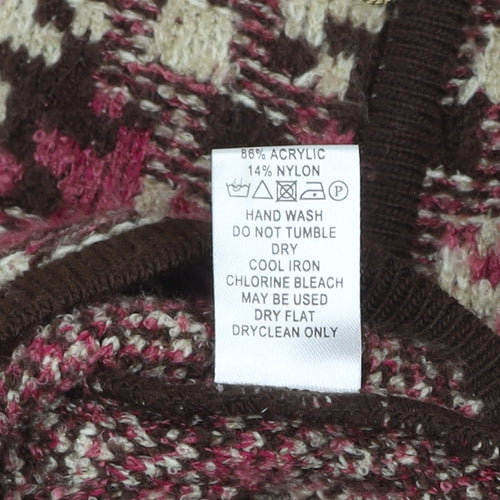 Eastex Womens Multicoloured Knit Button Cardigan UK 20