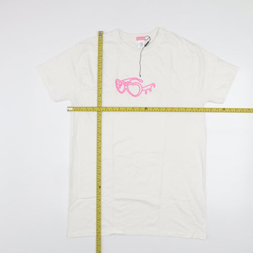 I Saw It First Women's White Cotton Love Island T-Shirt Size S