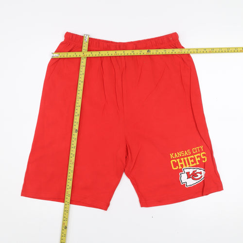 Marks and Spencer NFL Kansas City Chiefs Red Teen 32in Athletic Shorts
