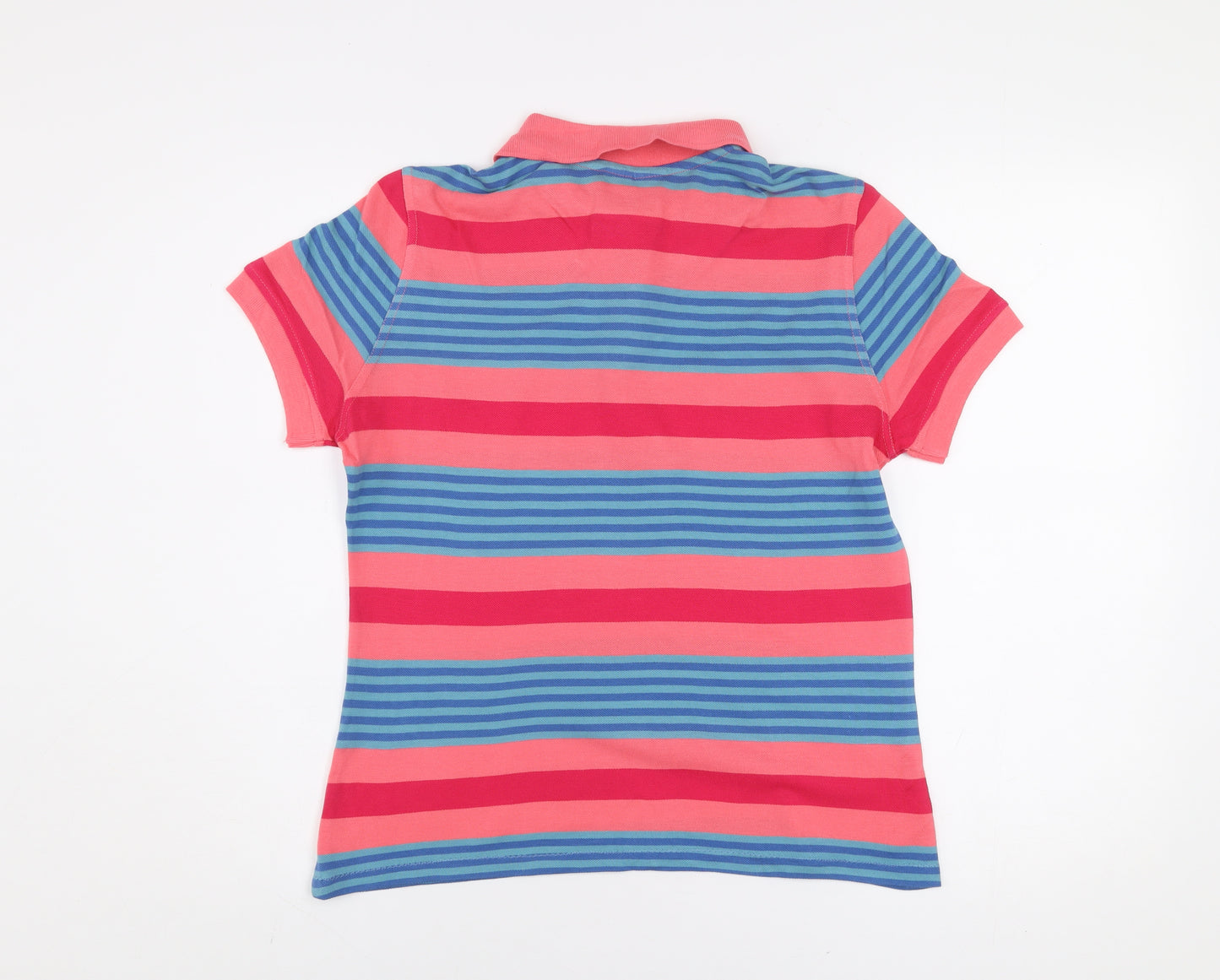 Help for Heroes Women's Multicoloured Striped Polo Shirt Size 10