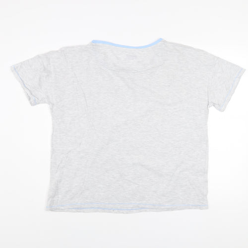 Disney Winnie the Pooh Grey Women's T-Shirt L Short Sleeve Cotton