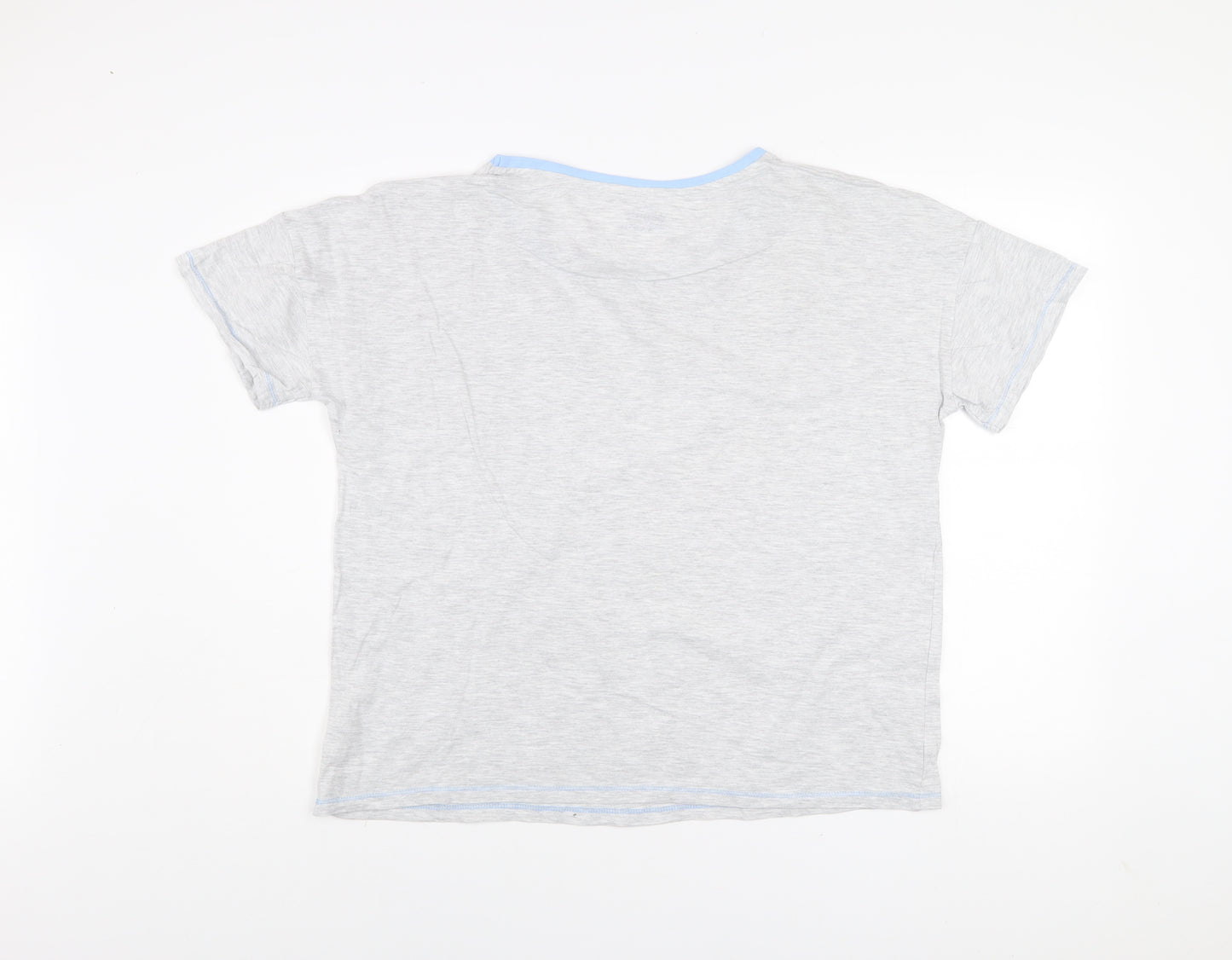 Disney Winnie the Pooh Grey Women's T-Shirt L Short Sleeve Cotton