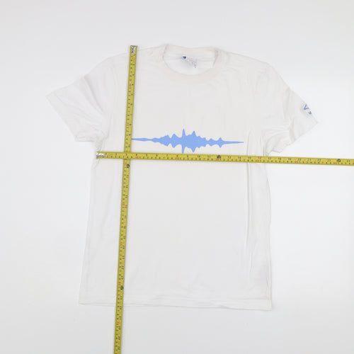 Umbro Men’s White Graphic Print Cotton Short Sleeve T-Shirt Size S