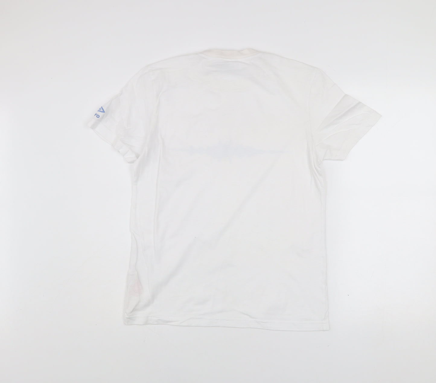 Umbro Men’s White Graphic Print Cotton Short Sleeve T-Shirt Size S