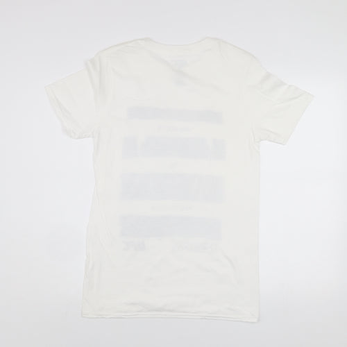 UFC Men’s White Cotton Graphic T-Shirt Size S Adesanya Fight Sportswear