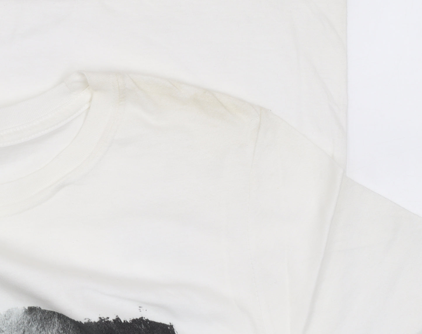 UFC Men’s White Cotton Graphic T-Shirt Size S Adesanya Fight Sportswear
