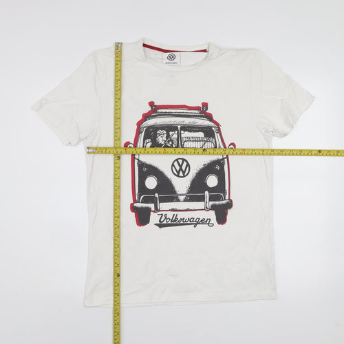 Next Men’s White Volkswagen Camper Van Graphic Regular Fit T-Shirt M