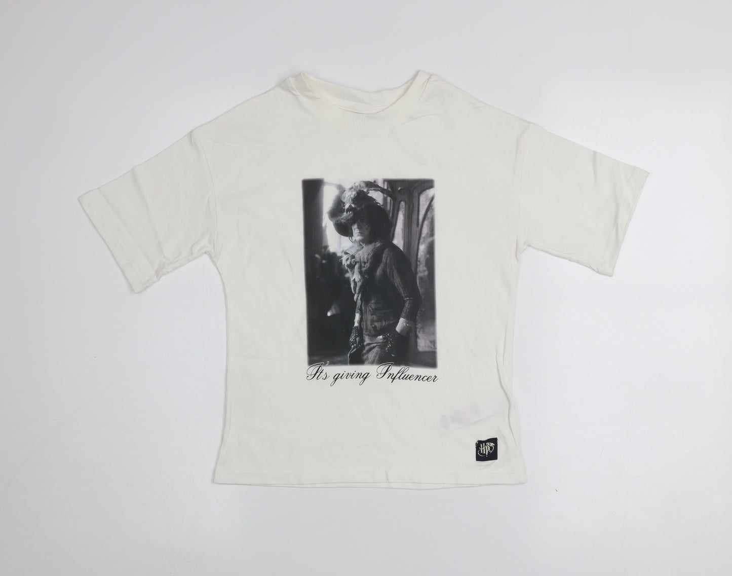 Marks and Spencer Harry Potter Girls Ivory Graphic T-Shirt 6-7 Years Cotton