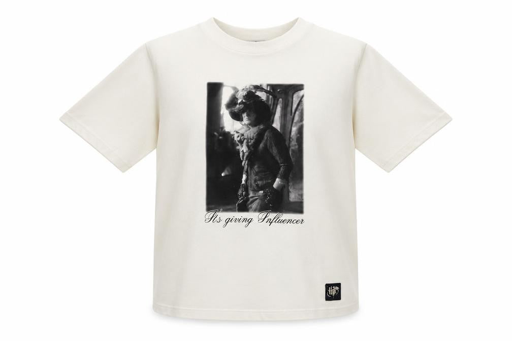Marks and Spencer Harry Potter Girls Ivory Graphic T-Shirt 6-7 Years Cotton