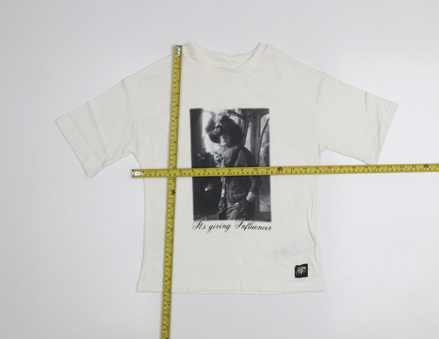 Marks and Spencer Harry Potter Girls Ivory Graphic T-Shirt 6-7 Years Cotton