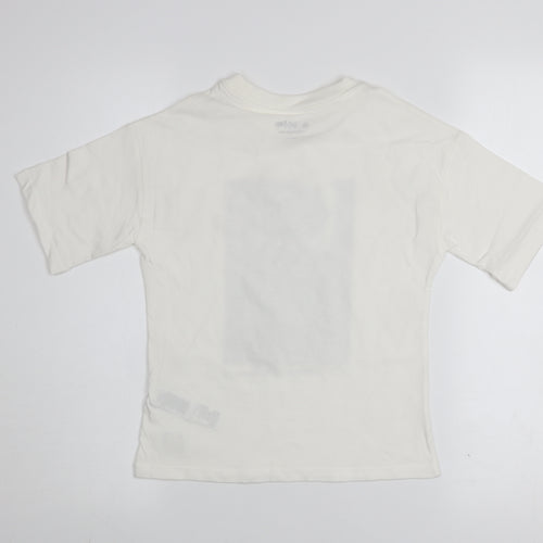 Marks and Spencer Harry Potter Girls Ivory Graphic T-Shirt 6-7 Years Cotton