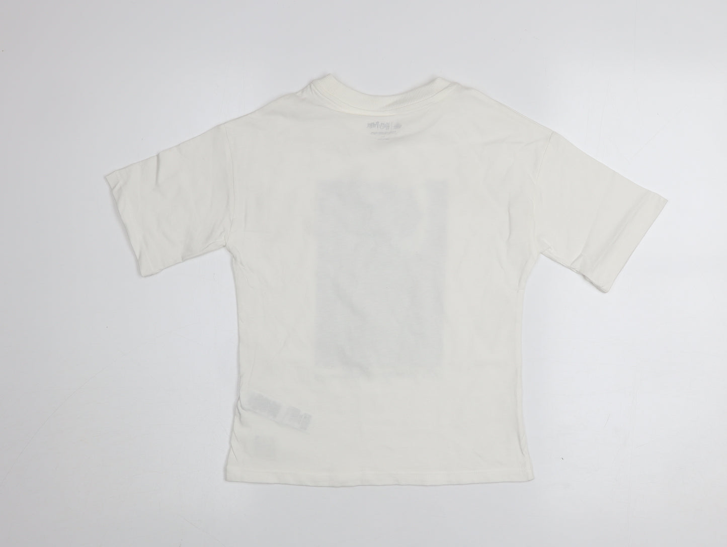 Marks and Spencer Harry Potter Girls Ivory Graphic T-Shirt 6-7 Years Cotton