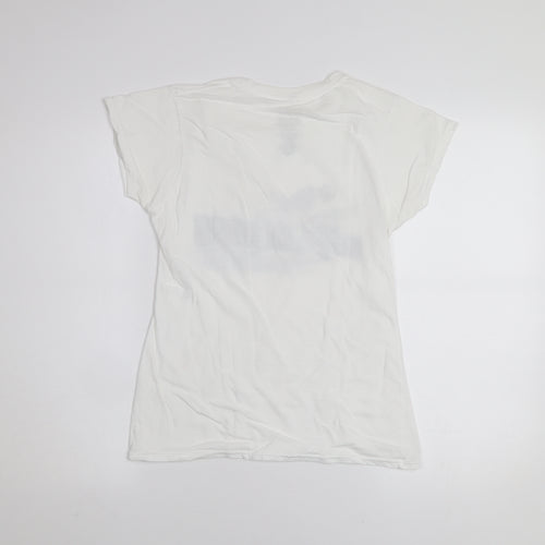 Primark Women’s White Freddie Music Graphic Cotton T-Shirt XS