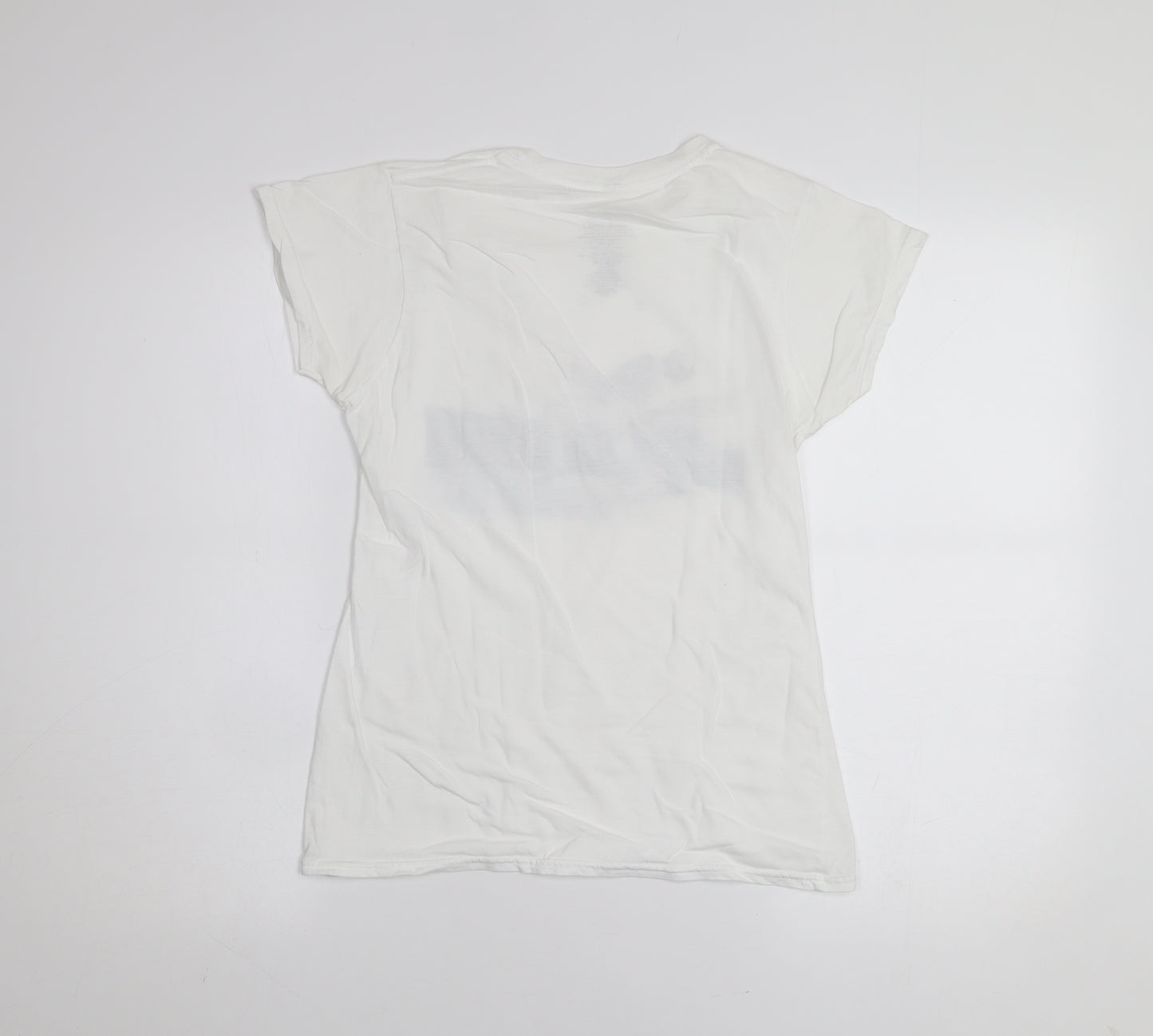 Primark Women’s White Freddie Music Graphic Cotton T-Shirt XS