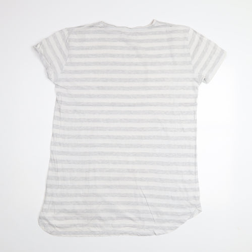 Disney Women's Grey Thumper Striped T-Shirt Nightshirt L