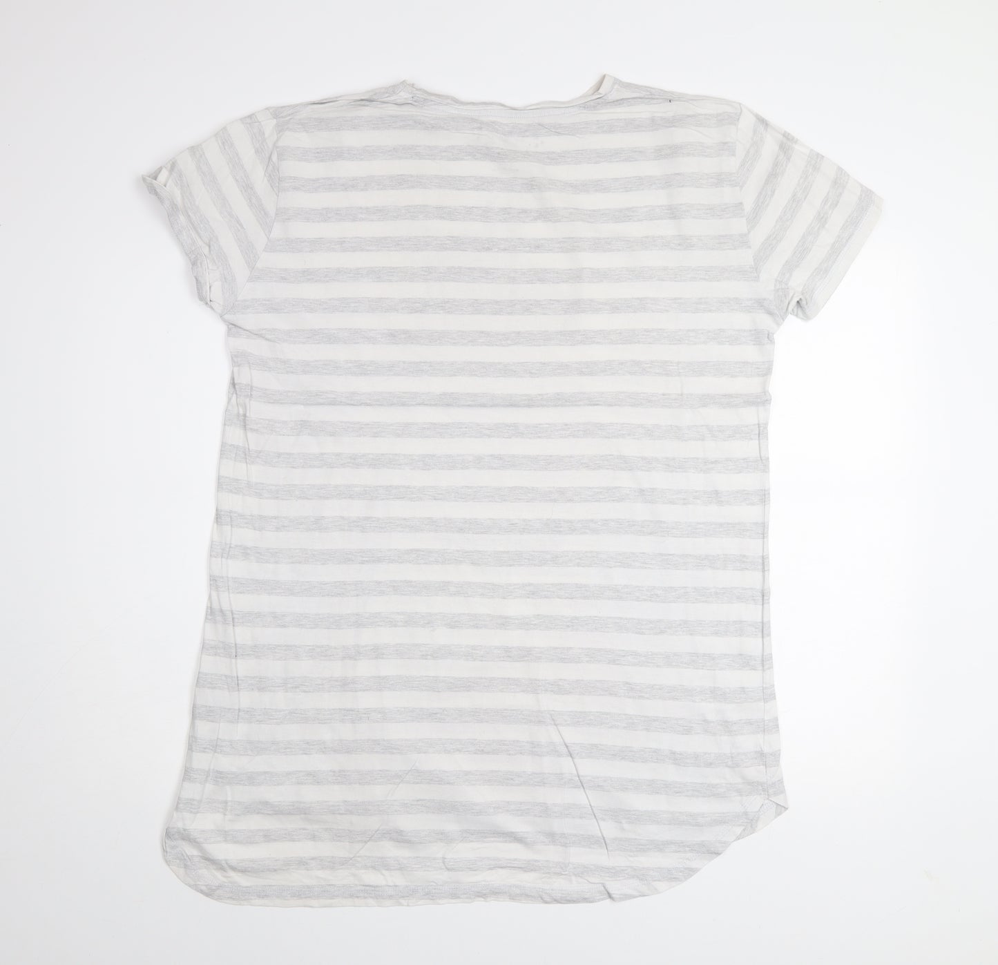 Disney Women's Grey Thumper Striped T-Shirt Nightshirt L