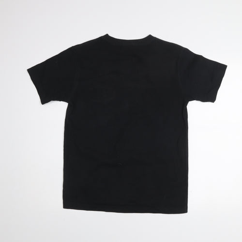 Champion Men's Black Small Crew Neck Short Sleeve Cotton T-Shirt