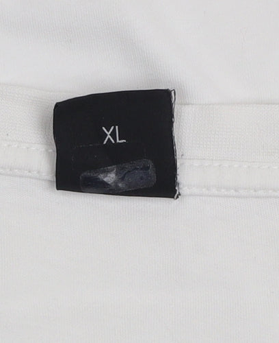 Hugo Boss Men's White Cotton Regular Fit Short Sleeve T-Shirt XL