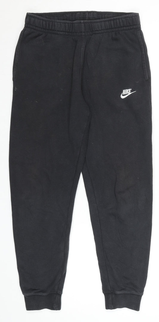 Nike Men's Black Fleece Jogger Sweatpants Size S Regular Fit