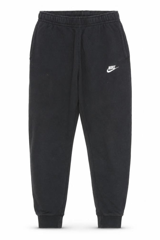 Front view of Nike Men's Black Fleece Jogger Sweatpants, size S, Regular Fit