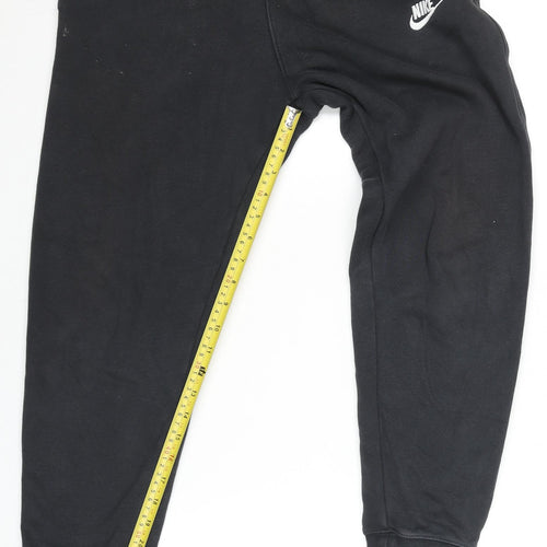 Nike Men's Black Fleece Jogger Sweatpants Size S Regular Fit