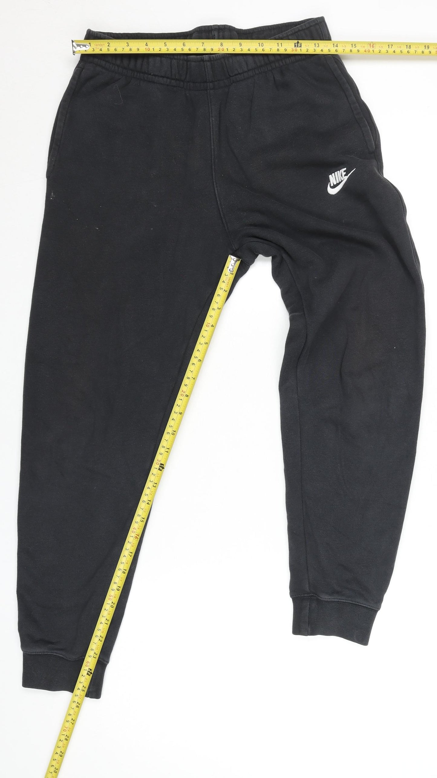 Nike Men's Black Fleece Jogger Sweatpants Size S Regular Fit