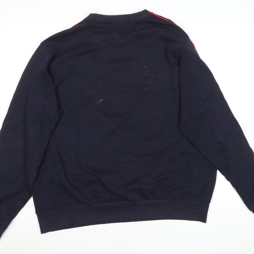 FILA Men’s Blue XL Pullover Sweatshirt Crew Neck Logo Fleece