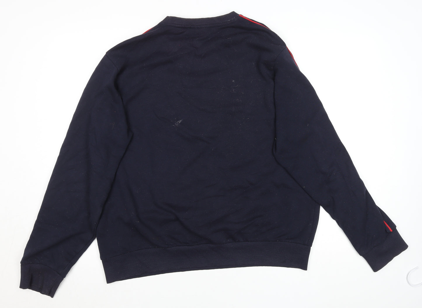 FILA Men’s Blue XL Pullover Sweatshirt Crew Neck Logo Fleece