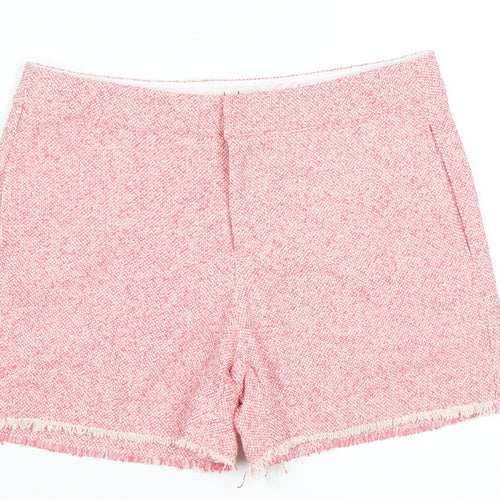 Hush Womens Pink Chino Shorts Size 8 Cotton Blend Summer Casual