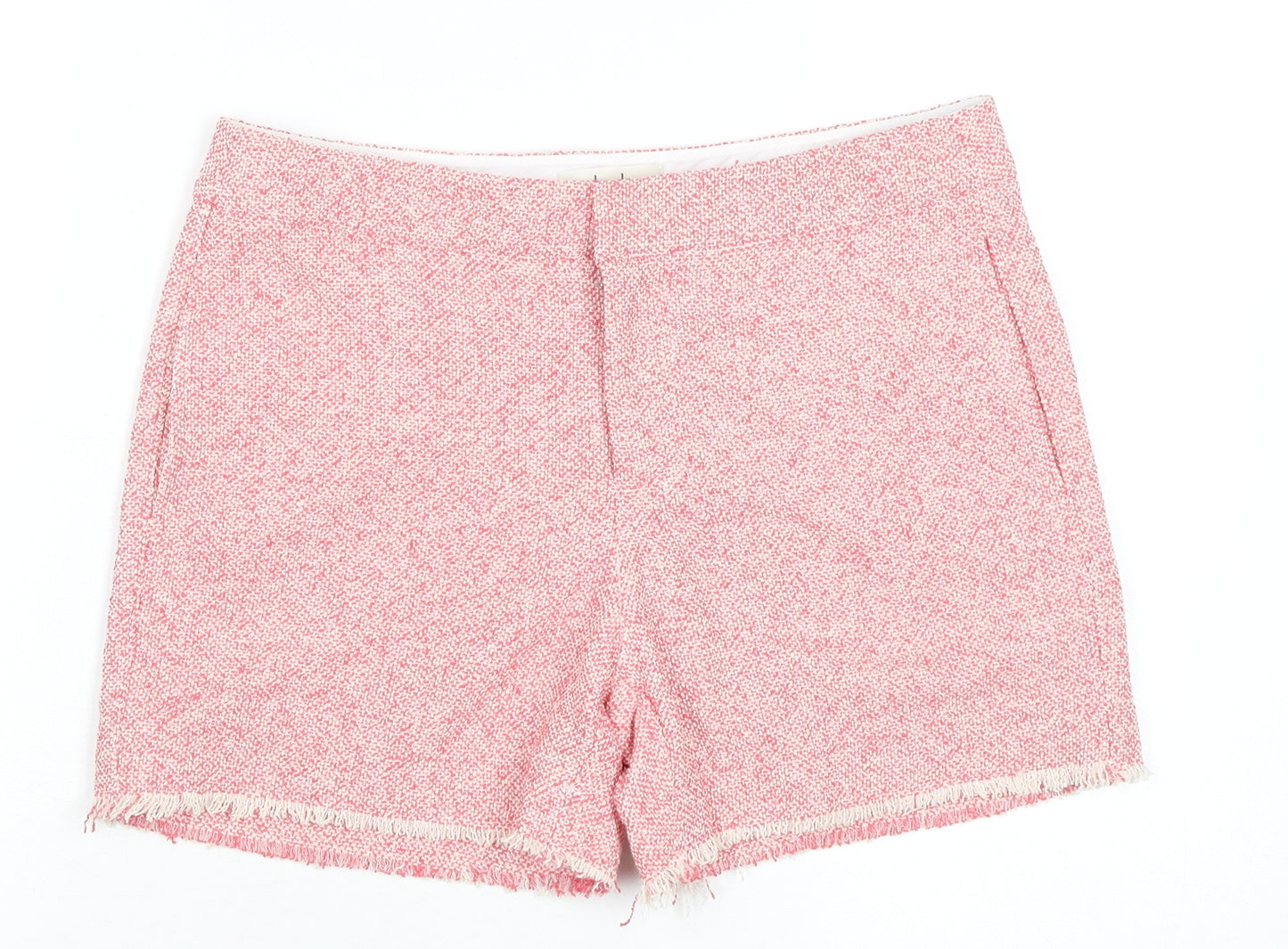 Hush Womens Pink Chino Shorts Size 8 Cotton Blend Summer Casual