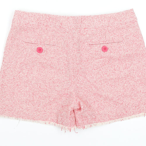 Hush Womens Pink Chino Shorts Size 8 Cotton Blend Summer Casual