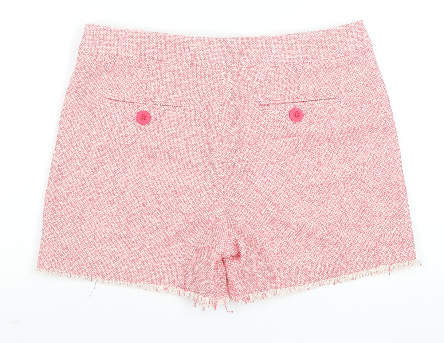 Hush Womens Pink Chino Shorts Size 8 Cotton Blend Summer Casual