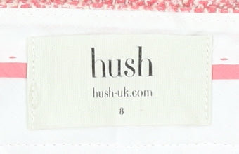 Hush Womens Pink Chino Shorts Size 8 Cotton Blend Summer Casual