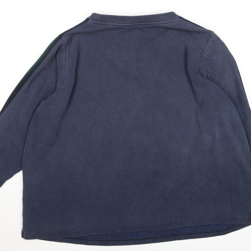 Marks and Spencer Men's Blue V-Neck Pullover Sweatshirt Size L