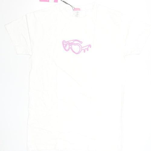 I Saw It First Women’s White Love Island T-Shirt Dress S