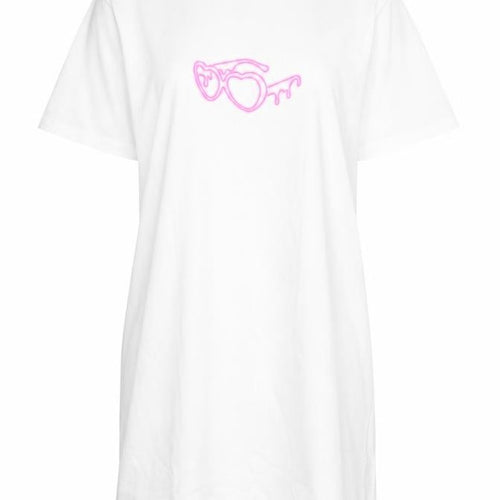 I Saw It First Women’s White S Love Island T-Shirt Dress