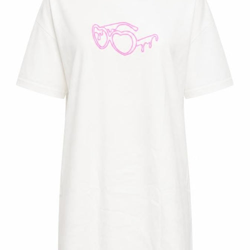 I Saw It First Women’s White T-Shirt Dress Size S Graphic Cotton Summer