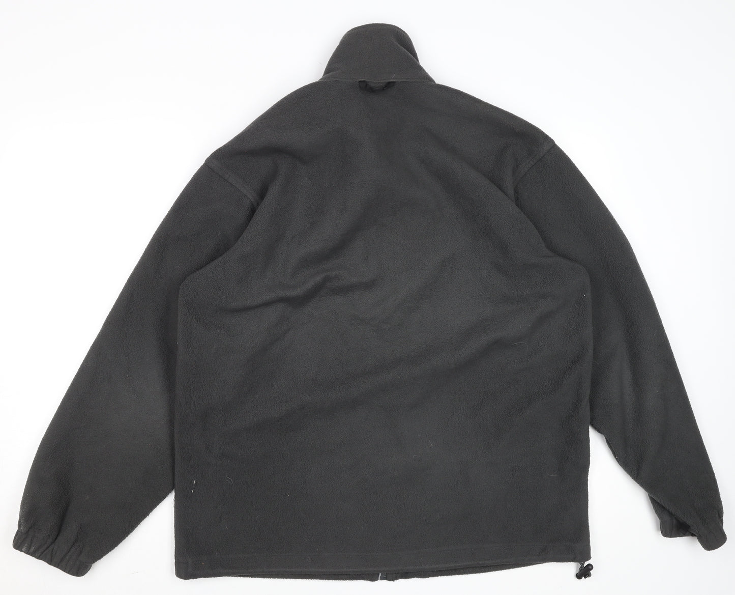 Icepeak Mens Black Fleece Jacket Size M Full Zip Outdoor Casual